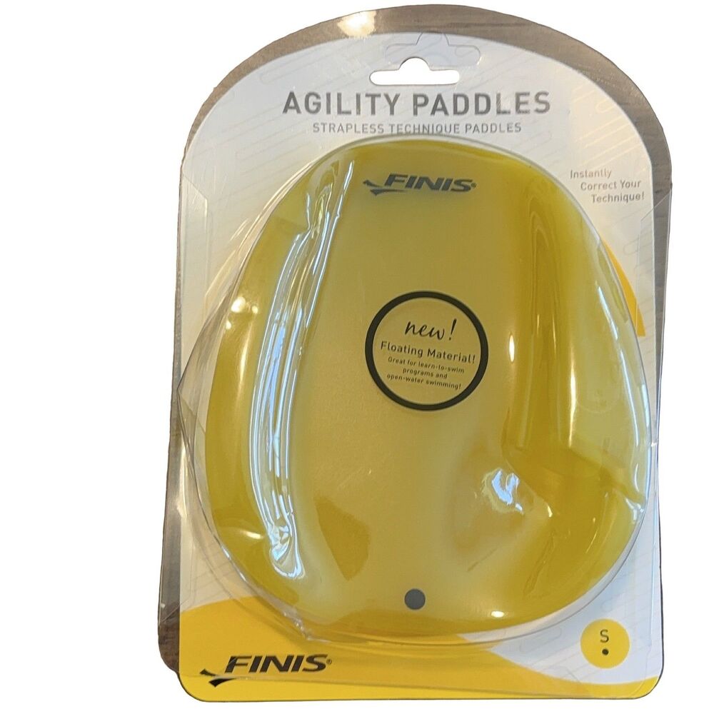 FINIS Agility Paddles Strapless Swimming Technique Strength Training Small